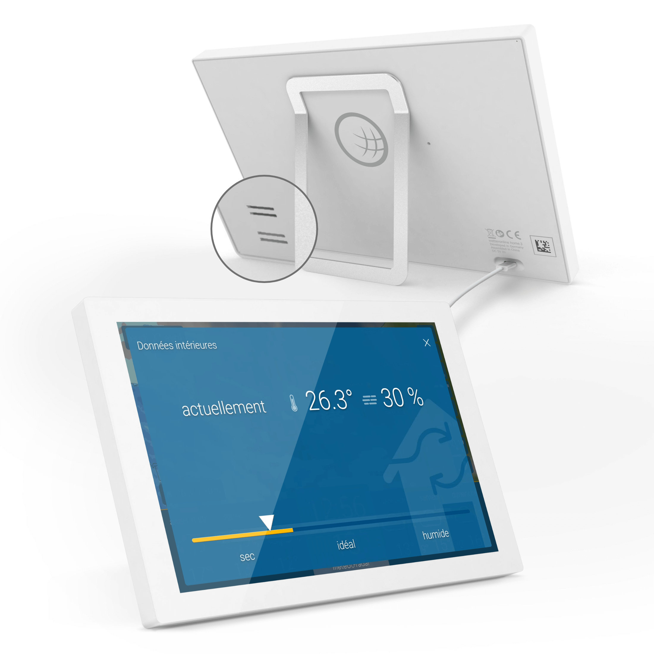 météo & radar home + kit de montage mural