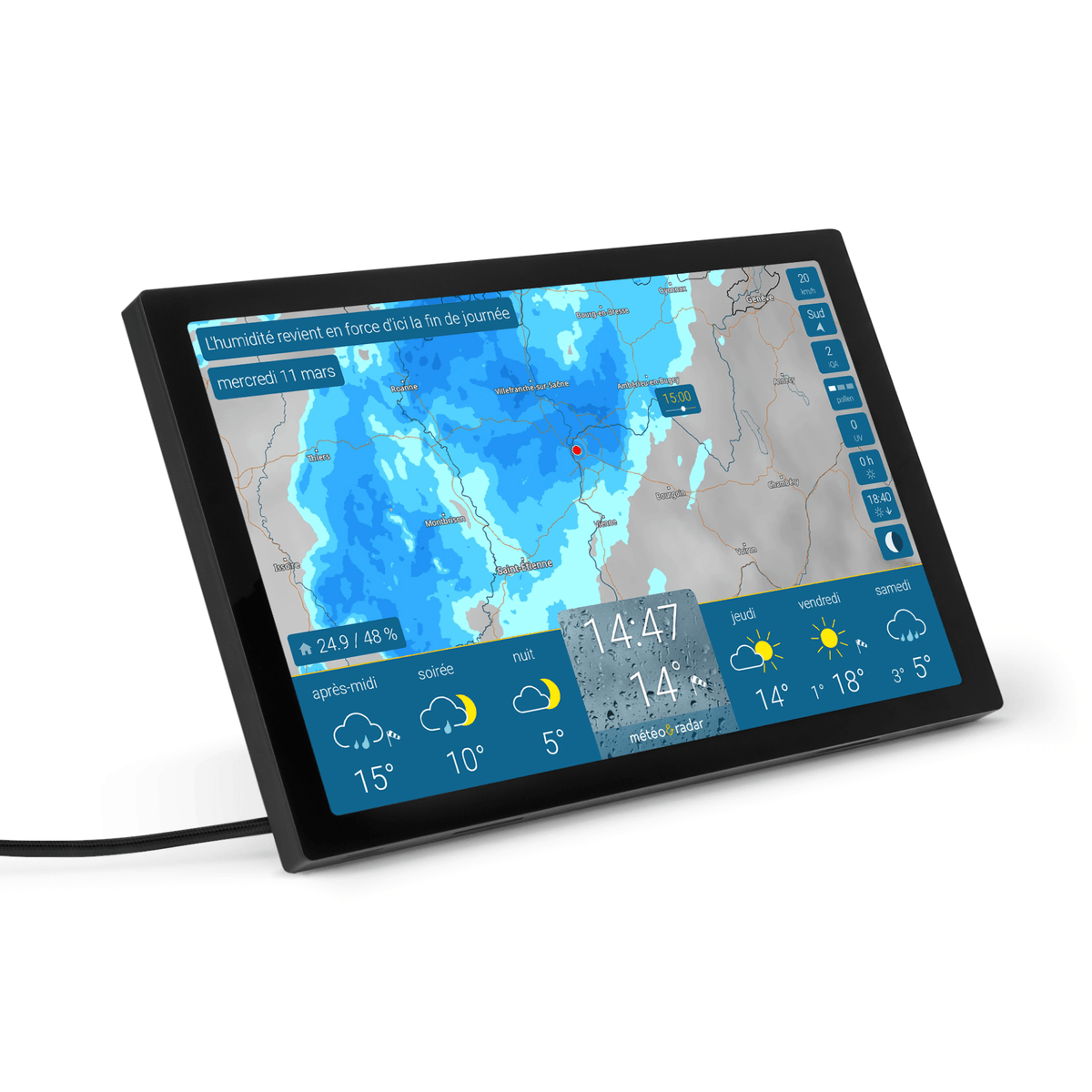 météo & radar home 4 (noir)
