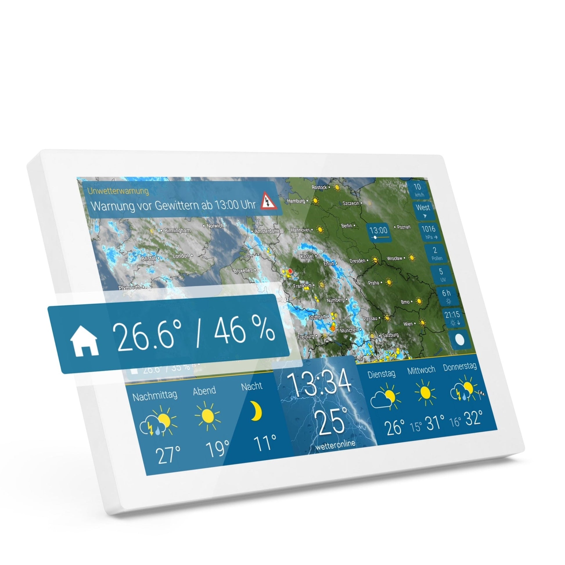 Buienradar BR900 - Station météo 3 en 1 avec Wi-fi, app et capteur ext –  Alecto Home